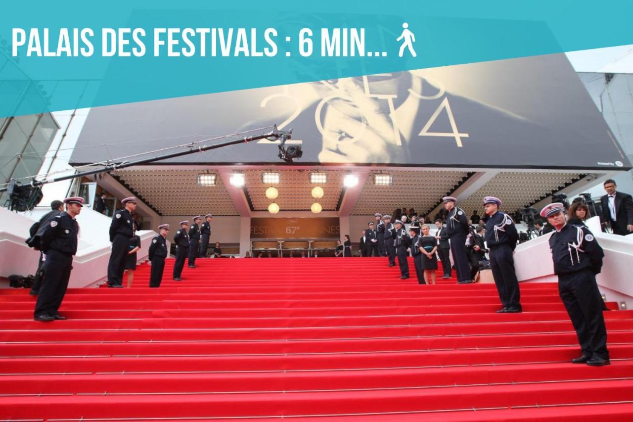 Le Forville : 400M Palais, Calme, Clim Cannes Kültér fotó