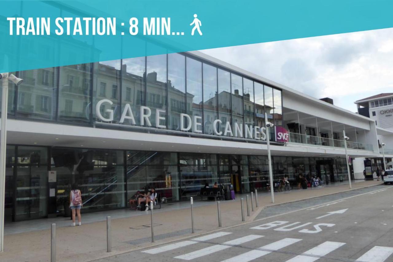Le Forville : 400M Palais, Calme, Clim Cannes Kültér fotó